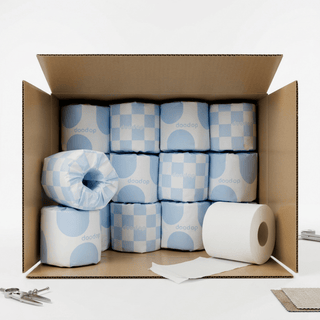 Blue Fluffy Marshmallow Cloud Rolls | 36-pack Toilet Paper