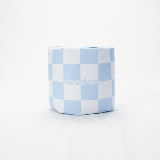 Toilet Paper 1-pack | Blue Fluffy Marshmallow Cloud Roll | Checked